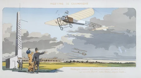 Flugtreffen in Champagne, veröffentlicht von Mabileau, Paris, 1910